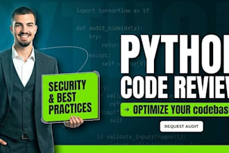 review your python code for security, bugs and best practices
