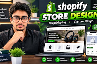 design a professional shopify dropshipping store