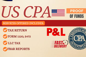 prepare, amend and file irs forms 5471, 5472, fbar, fatca 1120 tax return as CPA