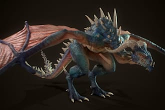 creature sculpt 3d monster character,high poly model, topology clean deformation