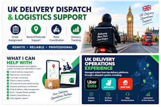 provide UK delivery dispatch and logistics virtual assistant services