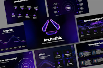 design a web3 crypto blockchain nft ai pitch deck presentation