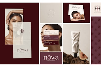 design a luxury elegant modern logo and brand identity