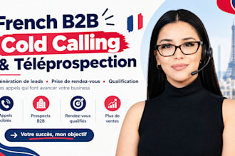 do french b2b cold calling and téléprospection