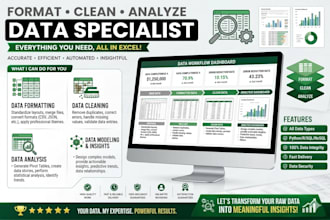 expert for  excel word sheets formatting, excel data explore