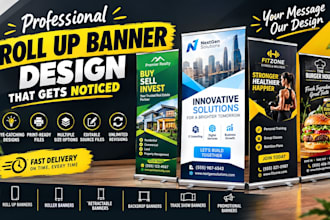 do roll up banner, roller banner, retractable banner, backdrop banner design