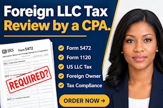 review and e file your foreign owned llc for form 5472 and 1120 filing