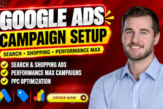 setup, manage and audit google ads ppc campaigns shopping performance max ads
