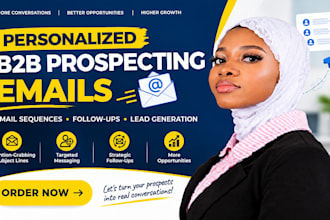 write personalized b2b prospecting email sequences for lead generation