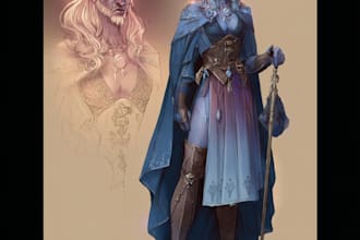 make original dnd hero, villain, or fantasy character