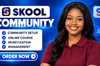 be your expert skool community manager and course architect
