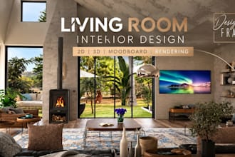 design a functional and stylish living room for your home