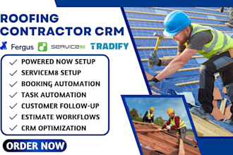 fergus powered now tradify servicem8 hvac contractor CRM booking automation