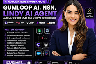 setup gumloop ai agent for n8n lindy workflow automation web scraping crm