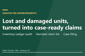 audit your amazon fba reimbursements and prepare case ready claims
