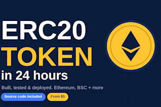 create a custom erc20 or bep20 token with verified contract