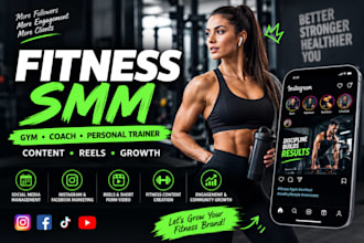 be your gym fitness coach SMM personal traine wellness workout sport weight loss