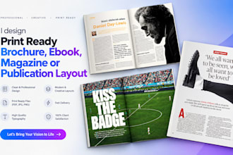 design print ready brochure ebook magazine or publication layout