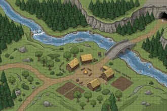 design dnd battle map, battlemap, fantasy world map, ttrpg map and game map