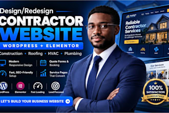 design construction contractor, roofing and hvac websites