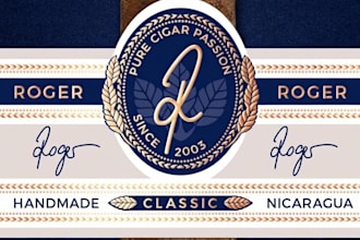 do vintage cigar label, cigar band, cigar ring and cigar box logo design