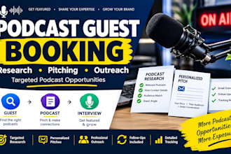 do podcast booking and podcast outreach