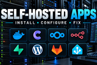 install, fix self hosted apps, docker, coolify, n8n, nextcloud, supabase on vps