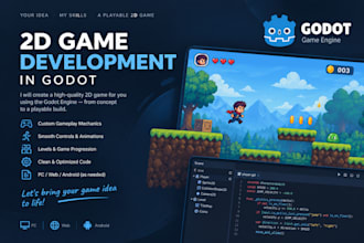 do a 2d game in godot for you