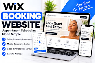 build a wix booking website, redesign wix with appointment scheduling