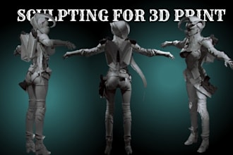 do 3d character model, action figure, toy or statue and animation rendering