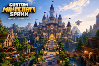 build a custom minecraft server spawn lobby or hub