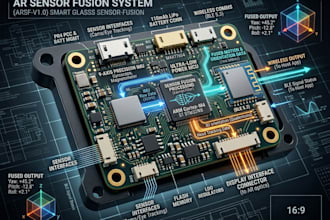 design ar glasses pcb, sensor fusion and embedded firmware