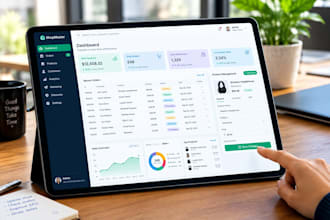 develop custom full stack web applications with database and admin panel