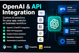 integrate openai chatgpt and rest apis with python