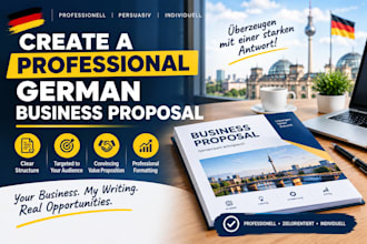 create a professional german business proposal