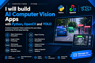 build ai computer vision apps with python, opencv and yolo
