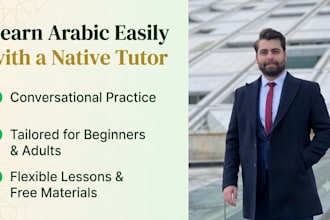teach you conversational arabic tailored for english speakers