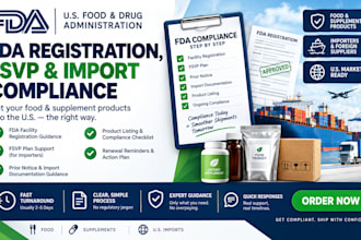 handle fda registration, fsvp and import compliance