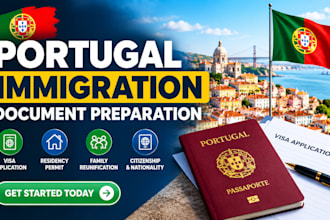 prepare portugal immigration, residency and citizenship application documents