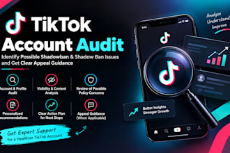audit your tiktok shadow ban, shadowban issues and provide appeal guidance