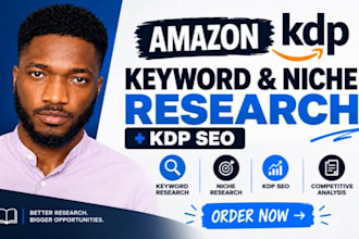do amazon KDP keyword research, niche research and KDP SEO