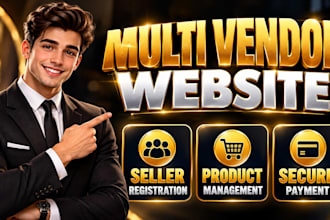 custom multi vendor ecommerce marketplace website like amazon etsy or temu