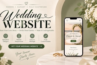 design a wedding website for the digital invitation and rsvp
