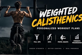 create a personalized weighted calisthenics workout plan
