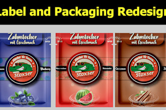resize, modify, edit, and redesign product label and packaging label in 24 hours