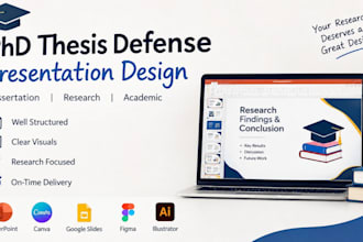 design a phd thesis defense dissertation and research presentation