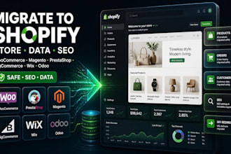 migrate your prestashop woocommerce odoo magento bigcommerce wix store shopify