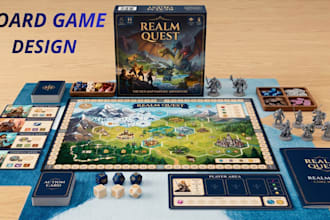 create a board game design and game documentation