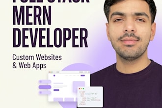 build a custom full stack mern web app or website