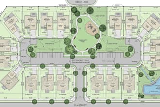 create real estate property site plan, lot layout, parcel plan and property map